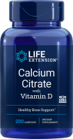 Calcium Citrate with Vitamin D - 200 Capsules