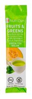 NutriDyn Fruits & Greens TO GO - Green Tea/Melon (30 Stick Packets)