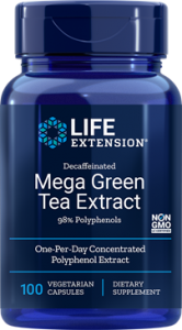 Decaffeinated Mega Green Tea Extract - 100 Vegetarian Capsules