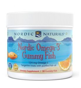 Nordic Omega-3 Gummy Fish Tangerine - 30 Gummies