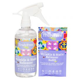 Refillable Non-Toxic Wrinkle & Static Releaser Starter Kit (Bottle + 1 Refill)