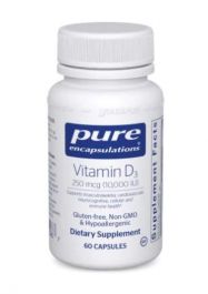 Vitamin D3 250 mcg (10,000 IU) | 60 Capsules